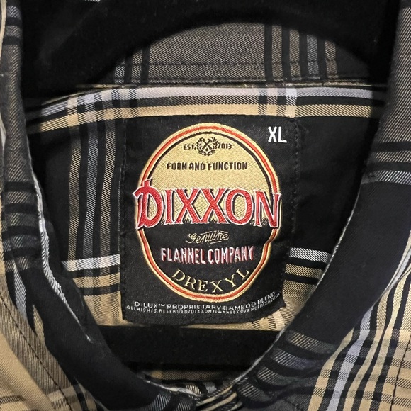 Dixxon short sleeve ‘Drexyl’ yellow/black button down. Mens XL. Good condition - Picture 4 of 4